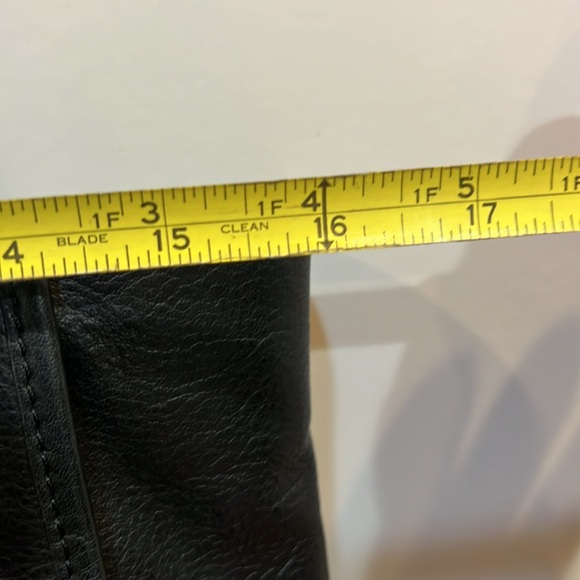 Aimee Kestenberg Leather Tote sample black rockstar festival Y2K - Picture 9 of 11